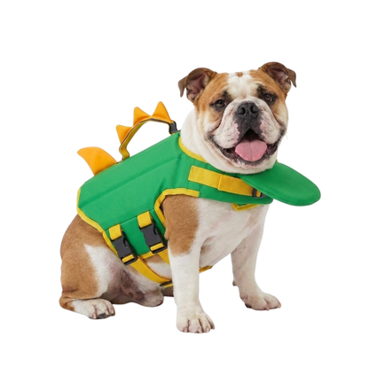High Buoyancy Safety Swimsuit for Dogs 💧 Prevent him from swallowing water  🐶 Always keeping your head afloat  ⚡ Instant rescue handle  🐾 Ideal for low resistance